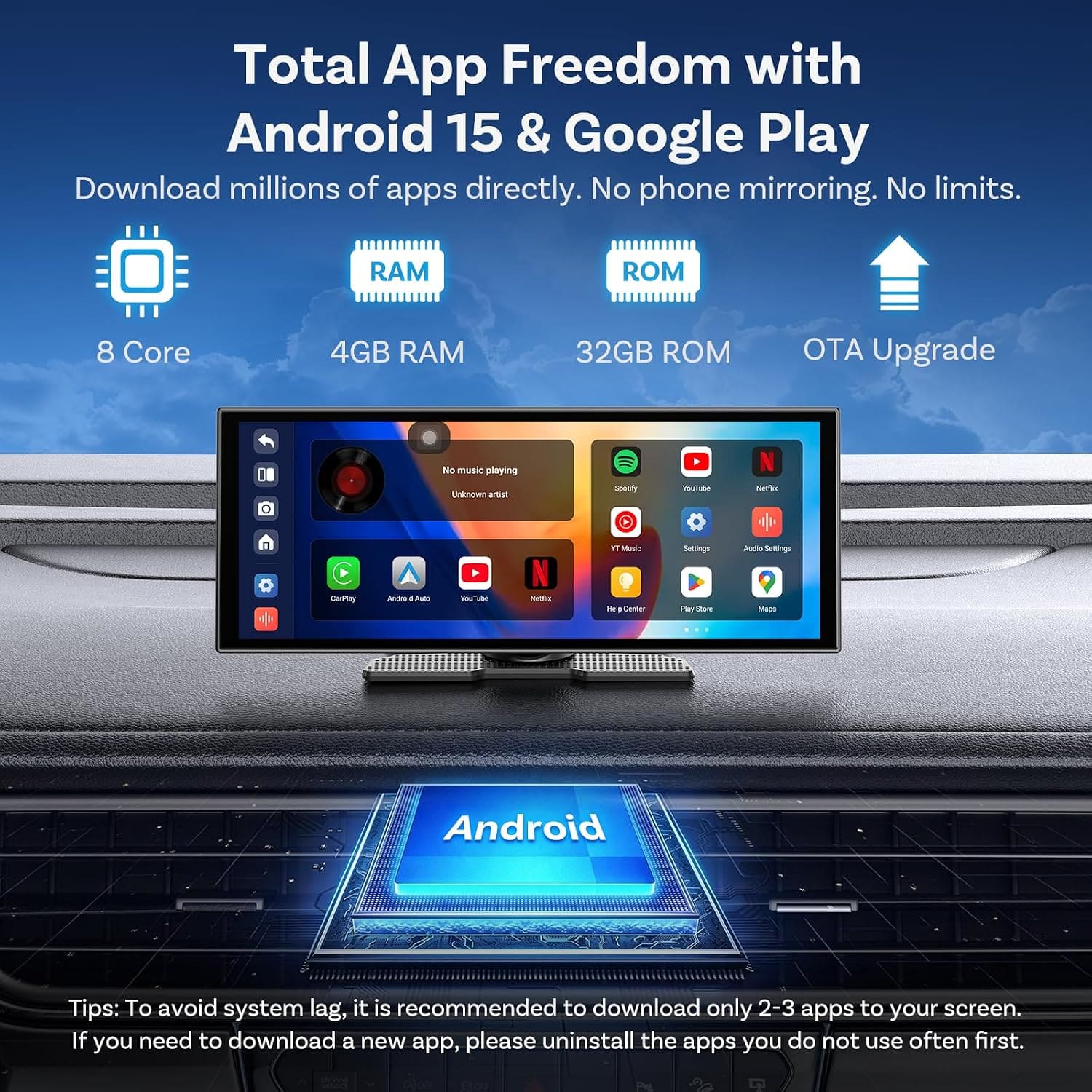 شاشة OTTOCAST OttoScreen AI الذكية المحمولة بنظام CarPlay ومقاس 11.4 بوصة شاشة OTTOCAST OttoScreen AI الذكية المحمولة بنظام CarPlay ومقاس 11.4 بوصة